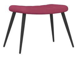 Clearance Poltrona | Cadeira Relax com banco veludo tinto SHL465282 Vermelho