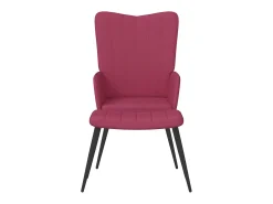 Clearance Poltrona | Cadeira Relax com banco veludo tinto SHL465282 Vermelho