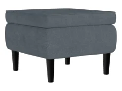 Discount Poltrona | Cadeira Relax com banco veludo cinzento-escuro SHL274100 Cinza antracite