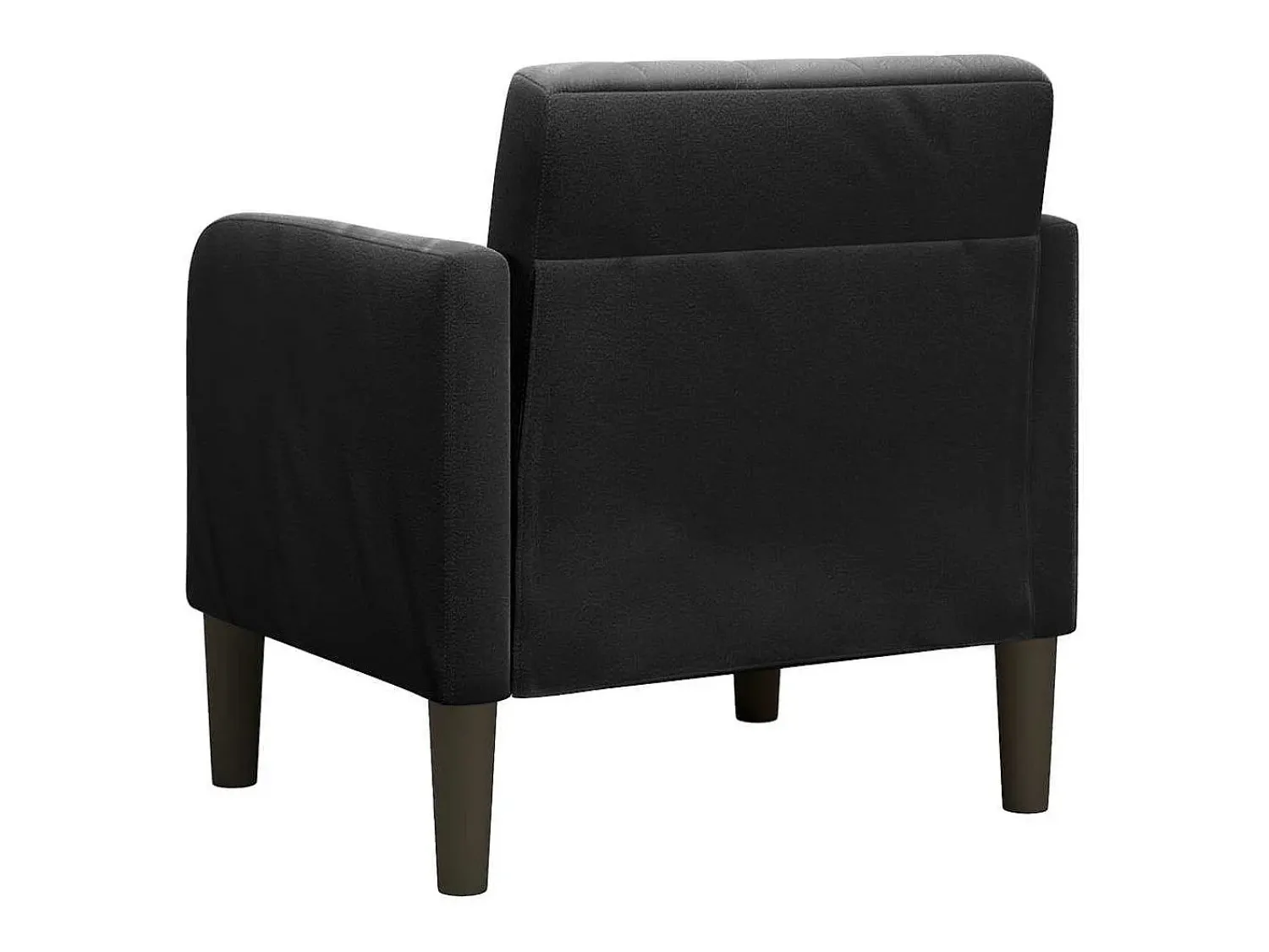 Outlet Poltrona | Cadeira Relax com apoio de braços 54 cm veludo SHL241565 Preto