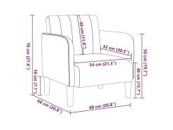 Outlet Poltrona | Cadeira Relax com apoio de braços 54 cm veludo SHL241565 Preto