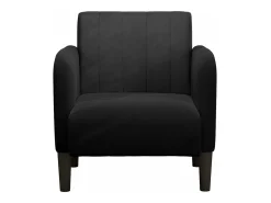 Outlet Poltrona | Cadeira Relax com apoio de braços 54 cm veludo SHL241565 Preto