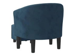 Poltrona | Cadeira Relax com apoio de pés veludo azul-escuro SHL338089^ Poltrona