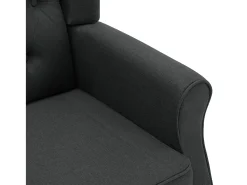 Poltrona| Poltrona | Cadeira Relax com apoio de pés tecido cinzento-escuro SHL274711 Cinza antracite