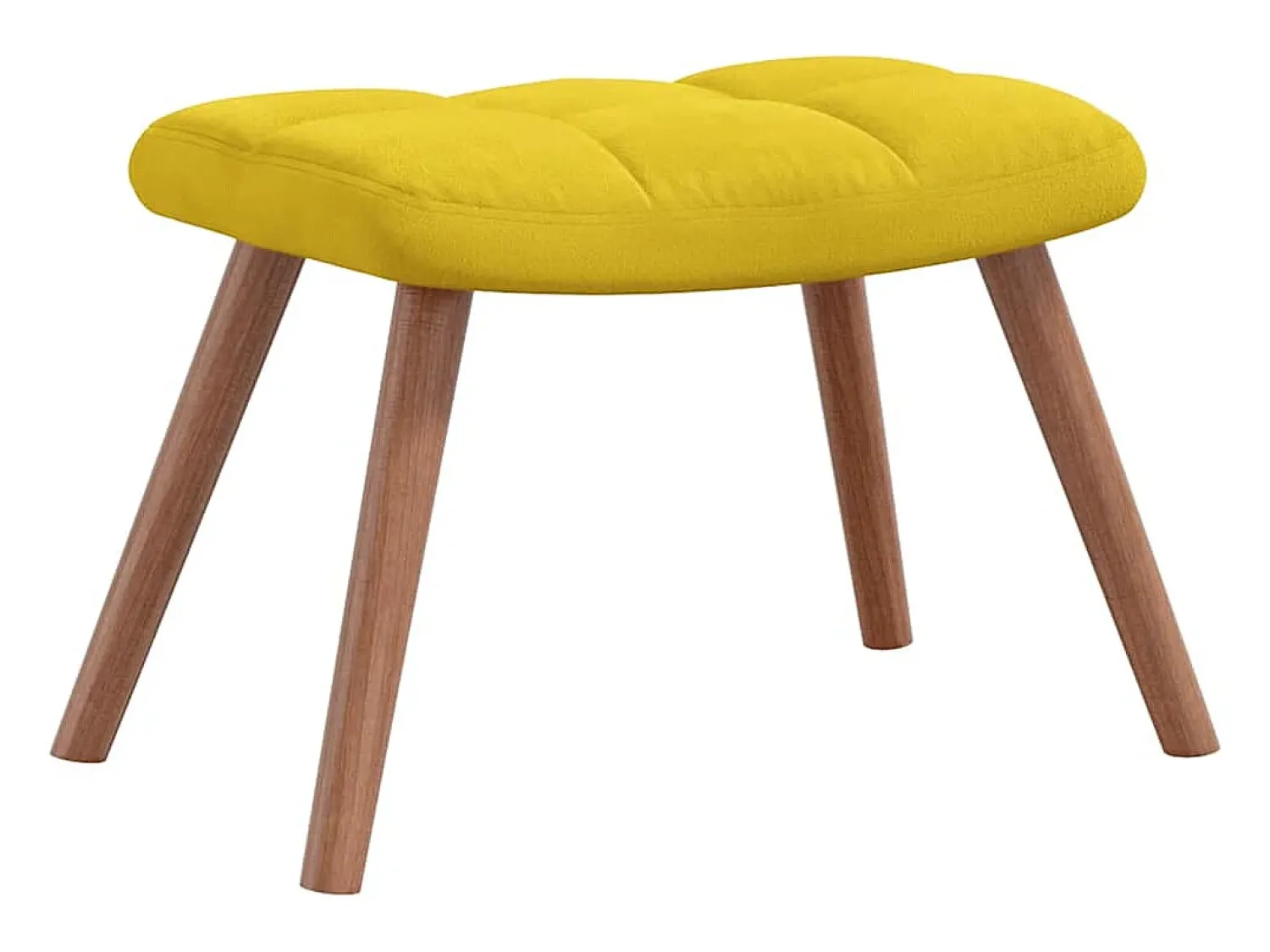Outlet Poltrona | Cadeira Relax com banco veludo mostarda SHL475152 Amarelo