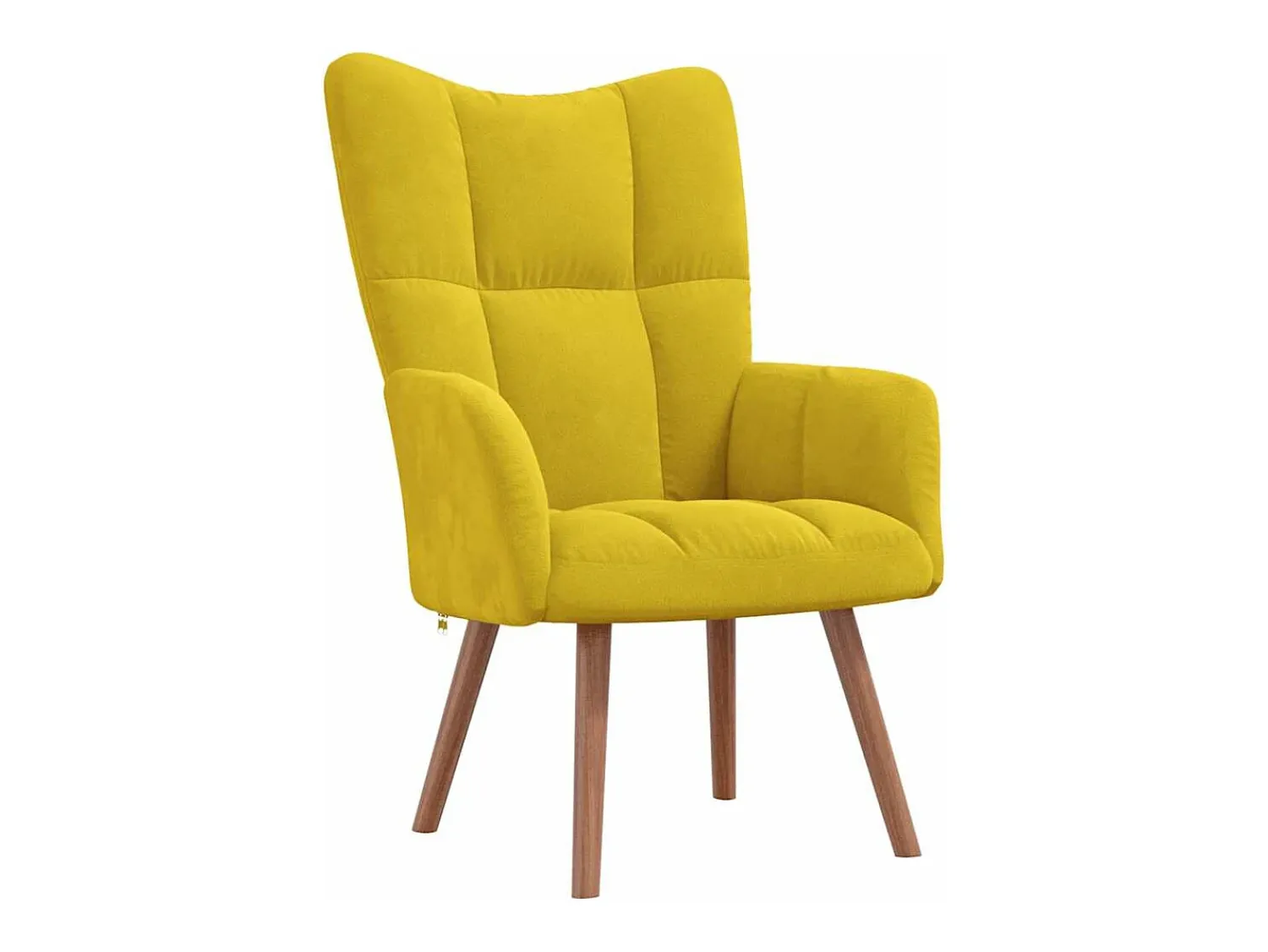 Outlet Poltrona | Cadeira Relax com banco veludo mostarda SHL475152 Amarelo