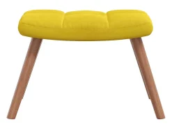 Outlet Poltrona | Cadeira Relax com banco veludo mostarda SHL475152 Amarelo