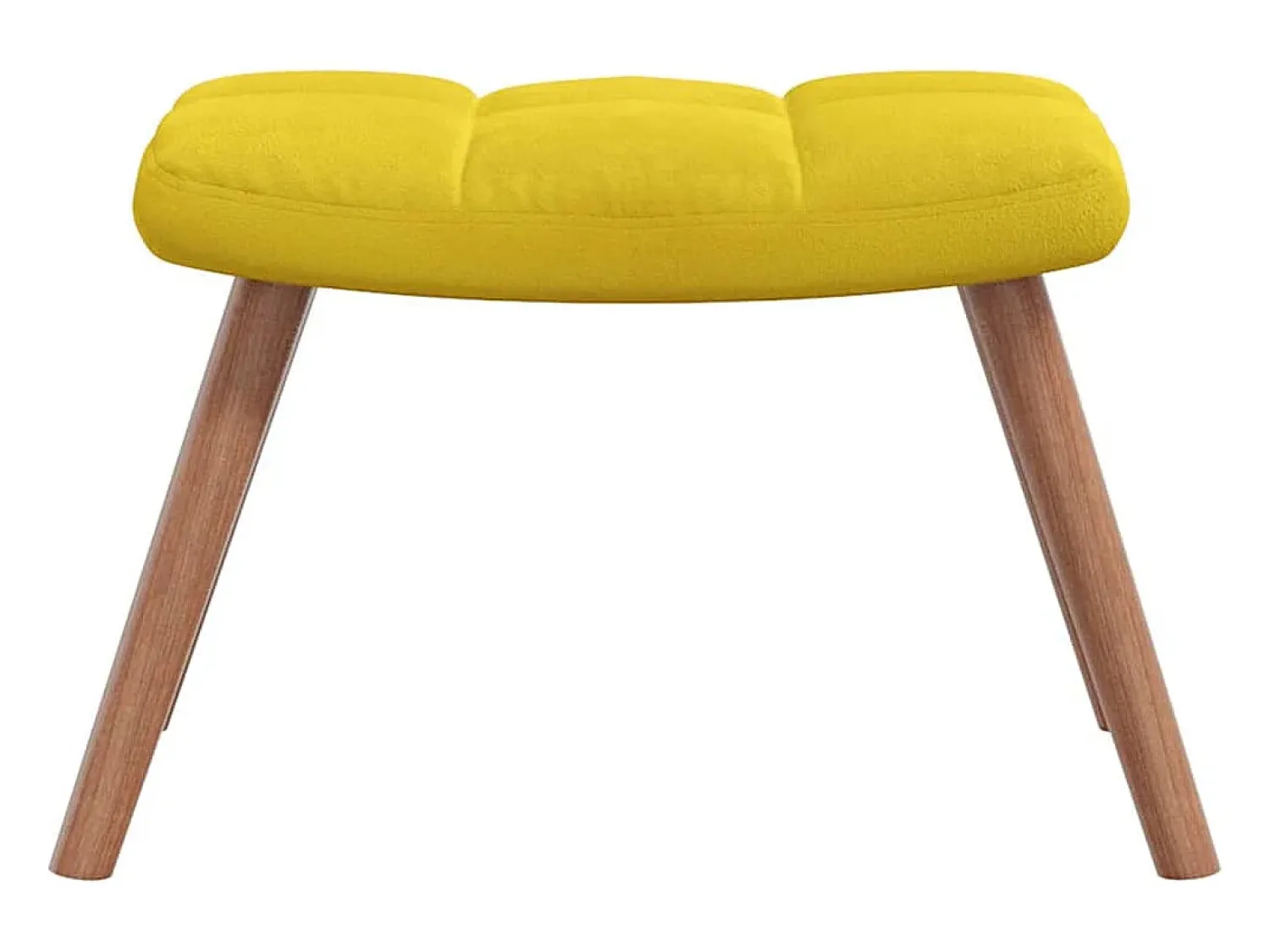 Outlet Poltrona | Cadeira Relax com banco veludo mostarda SHL475152 Amarelo