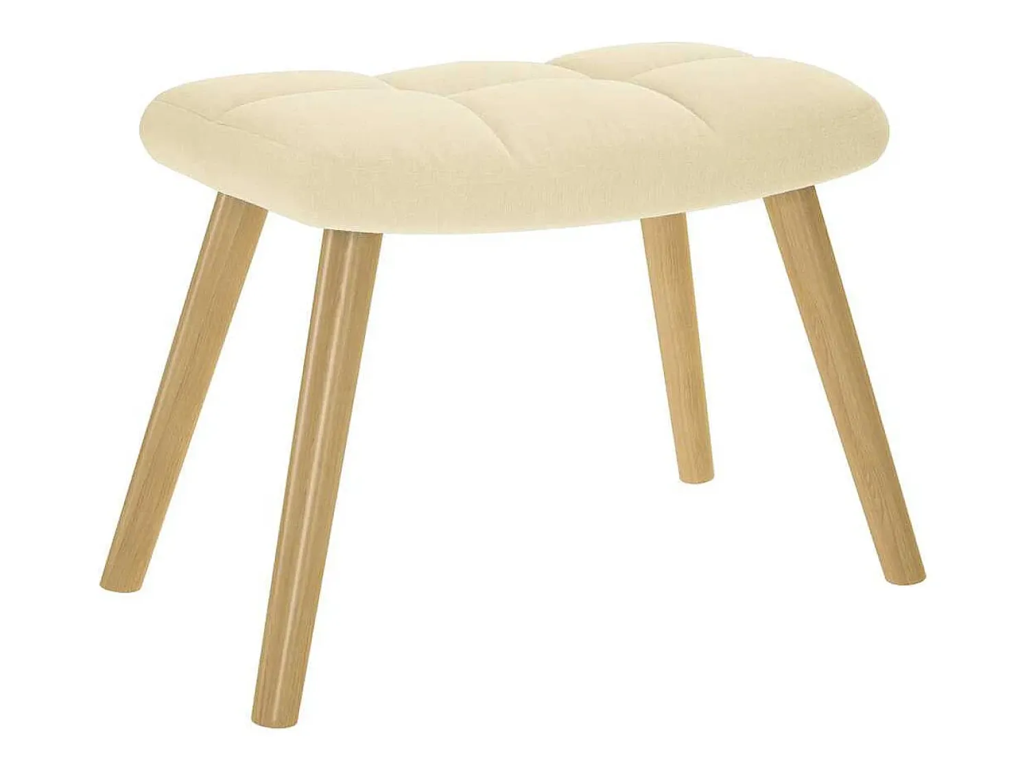 Poltrona* Poltrona | Cadeira Relax com banco p/ pés tecido cor SHL180529 Creme