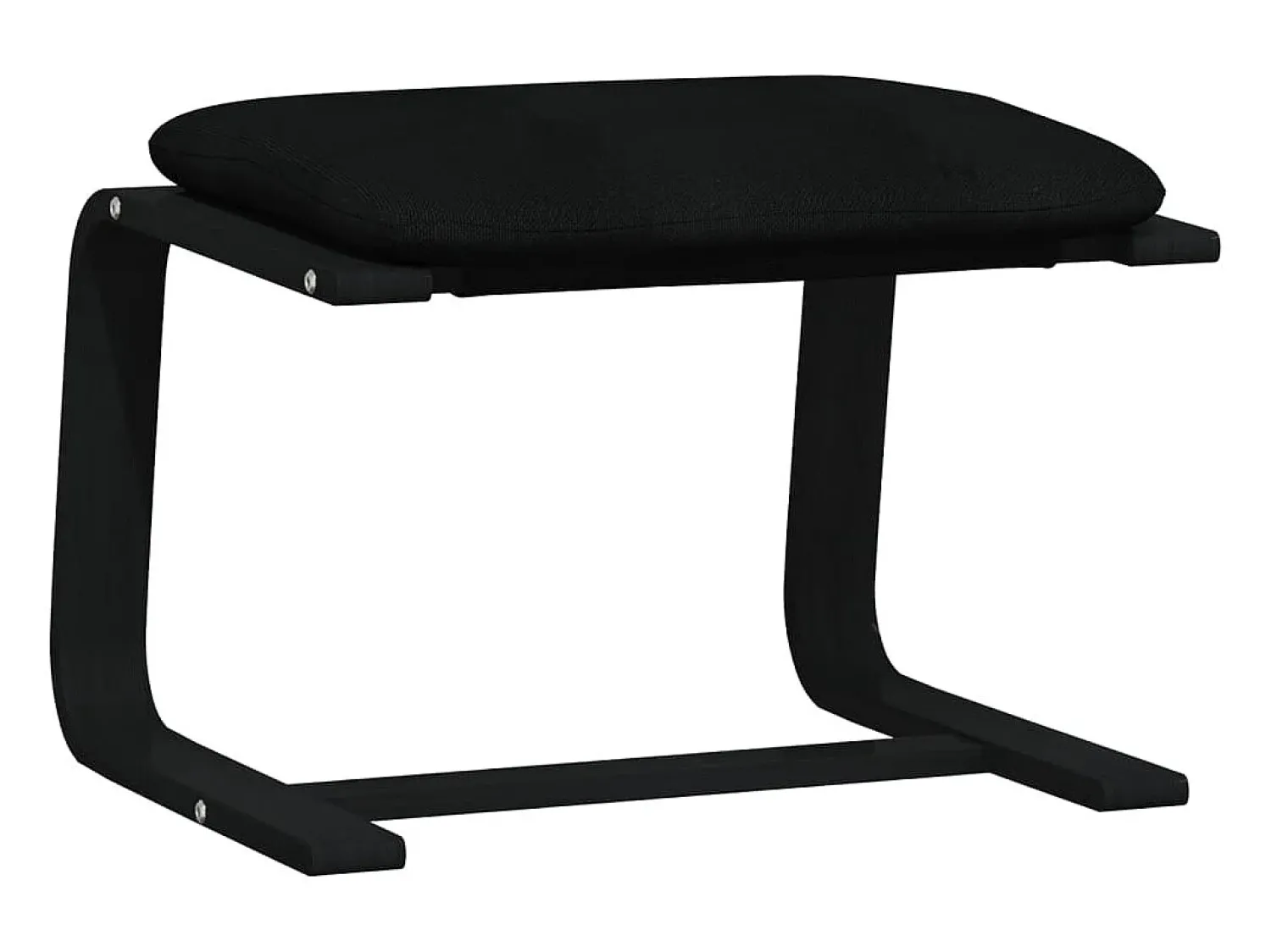 Poltrona* Poltrona | Cadeira Relax com banco p/ pés tecido SHL638216 Preto
