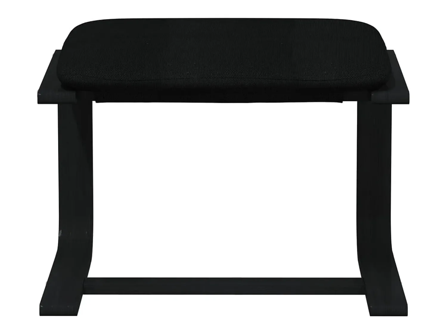 Poltrona* Poltrona | Cadeira Relax com banco p/ pés tecido SHL638216 Preto