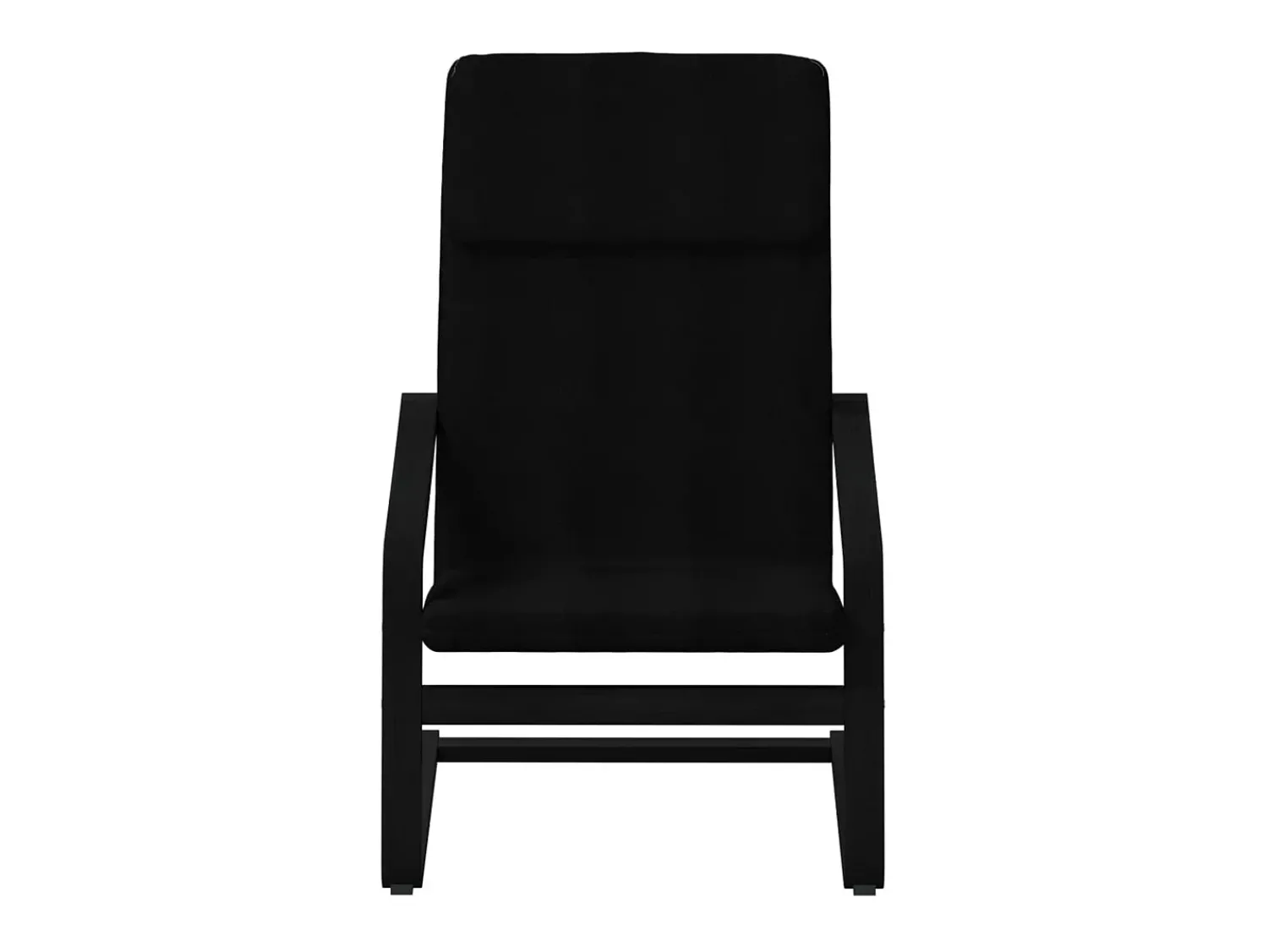 Poltrona* Poltrona | Cadeira Relax com banco p/ pés tecido SHL638216 Preto