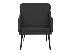 Poltrona | Cadeira Relax com apoio de braços 63x76x80 cm couro artificial SHL996551 Preto