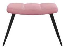 Hot Poltrona | Cadeira Relax com banco veludo SHL451315 Rosa