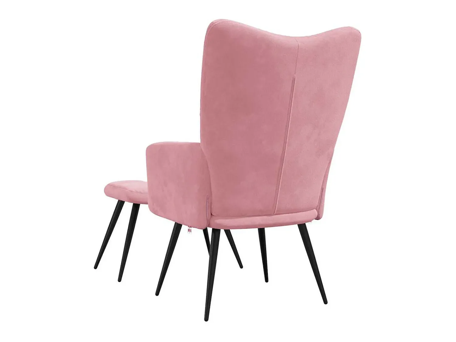 Hot Poltrona | Cadeira Relax com banco veludo SHL451315 Rosa