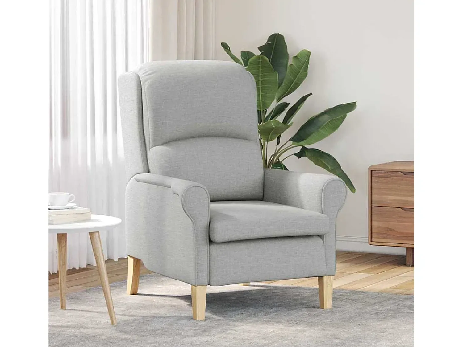 Clearance Poltrona | Cadeira Relax Cinza Nuvem 76x94x102 cm tecido SHL335537 Cinzento