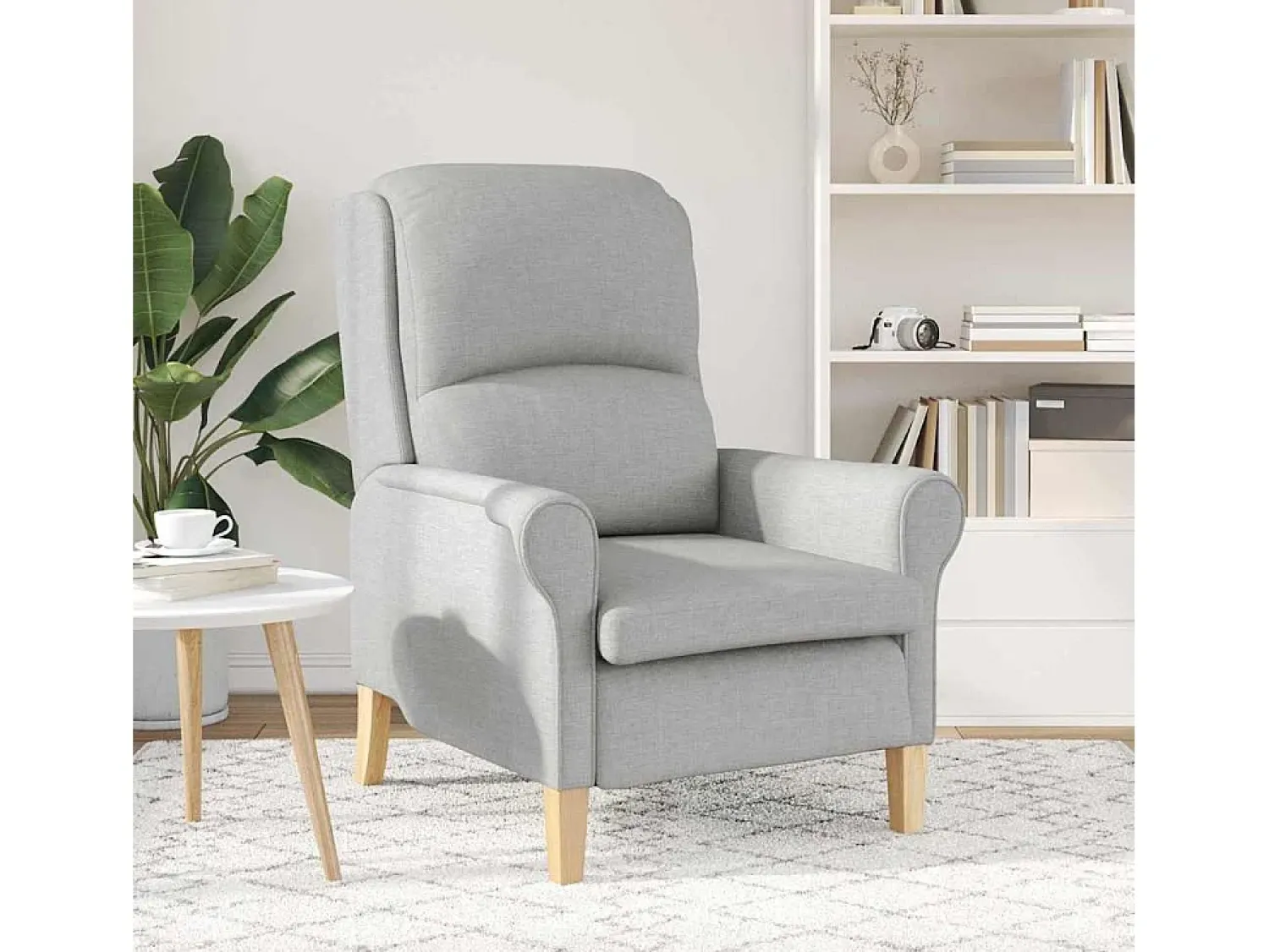 Clearance Poltrona | Cadeira Relax Cinza Nuvem 76x94x102 cm tecido SHL335537 Cinzento