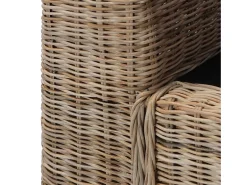 Poltrona| Poltrona | Cadeira Relax com almofadões em vime natural SHL265313 Castanho