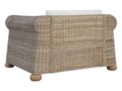 Poltrona| Poltrona | Cadeira Relax com almofadões em vime natural SHL265313 Castanho
