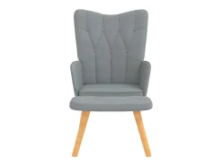 Poltrona | Cadeira Relax com banco tecido -claro SHL610419^ Poltrona