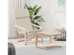 Poltrona | Cadeira Relax com banco p/ pés tecido cor SHL137163^ Poltrona