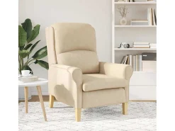 Poltrona| Poltrona | Cadeira Relax 76x94x102 cm Microfibra SHL246774 Creme