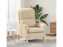 Poltrona| Poltrona | Cadeira Relax 76x94x102 cm Microfibra SHL246774 Creme