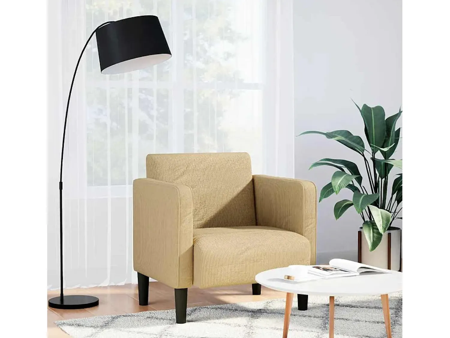 Poltrona | Cadeira Relax com apoio de braços 54 cm tecido corduroy verde SHL759056^ Poltrona
