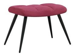 Poltrona* Poltrona | Cadeira Relax com banco veludo tinto SHL94972 Vermelho