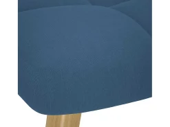 Poltrona| Poltrona | Cadeira Relax com banco p/ pés tecido SHL955408 Azul