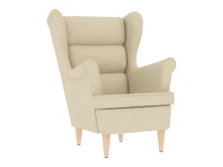 Hot Poltrona | Cadeira Relax com apoio de pés tecido cor SHL594057 Creme
