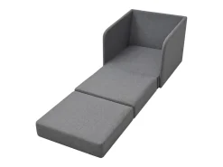 Poltrona| Poltrona | Cadeira Relax convertível tecido -claro SHL644462 Cinzento