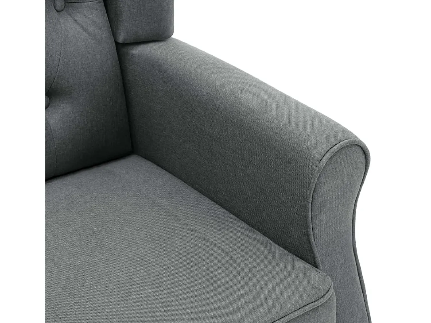 Poltrona| Poltrona | Cadeira Relax com apoio de pés tecido -claro SHL852445 Cinzento