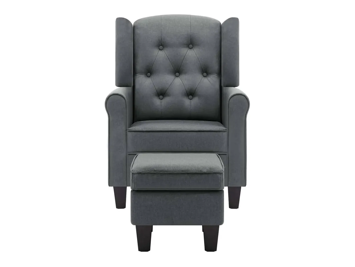 Poltrona| Poltrona | Cadeira Relax com apoio de pés tecido -claro SHL852445 Cinzento