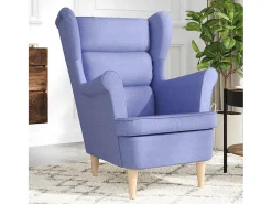 Poltrona* Poltrona | Cadeira Relax com apoio de braços 74x84x100 cm tecido ganga SHL649779 Azul