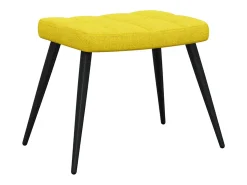 New Poltrona | Cadeira Relax com banco tecido mostarda SHL972587 Amarelo