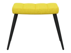 New Poltrona | Cadeira Relax com banco tecido mostarda SHL972587 Amarelo