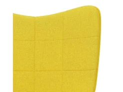 New Poltrona | Cadeira Relax com banco tecido mostarda SHL972587 Amarelo