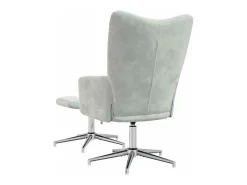 Poltrona | Cadeira Relax com banco veludo -claro SHL475672^ Poltrona