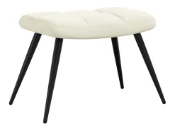 Poltrona | Cadeira Relax com banco veludo branco nata SHL834470^ Poltrona