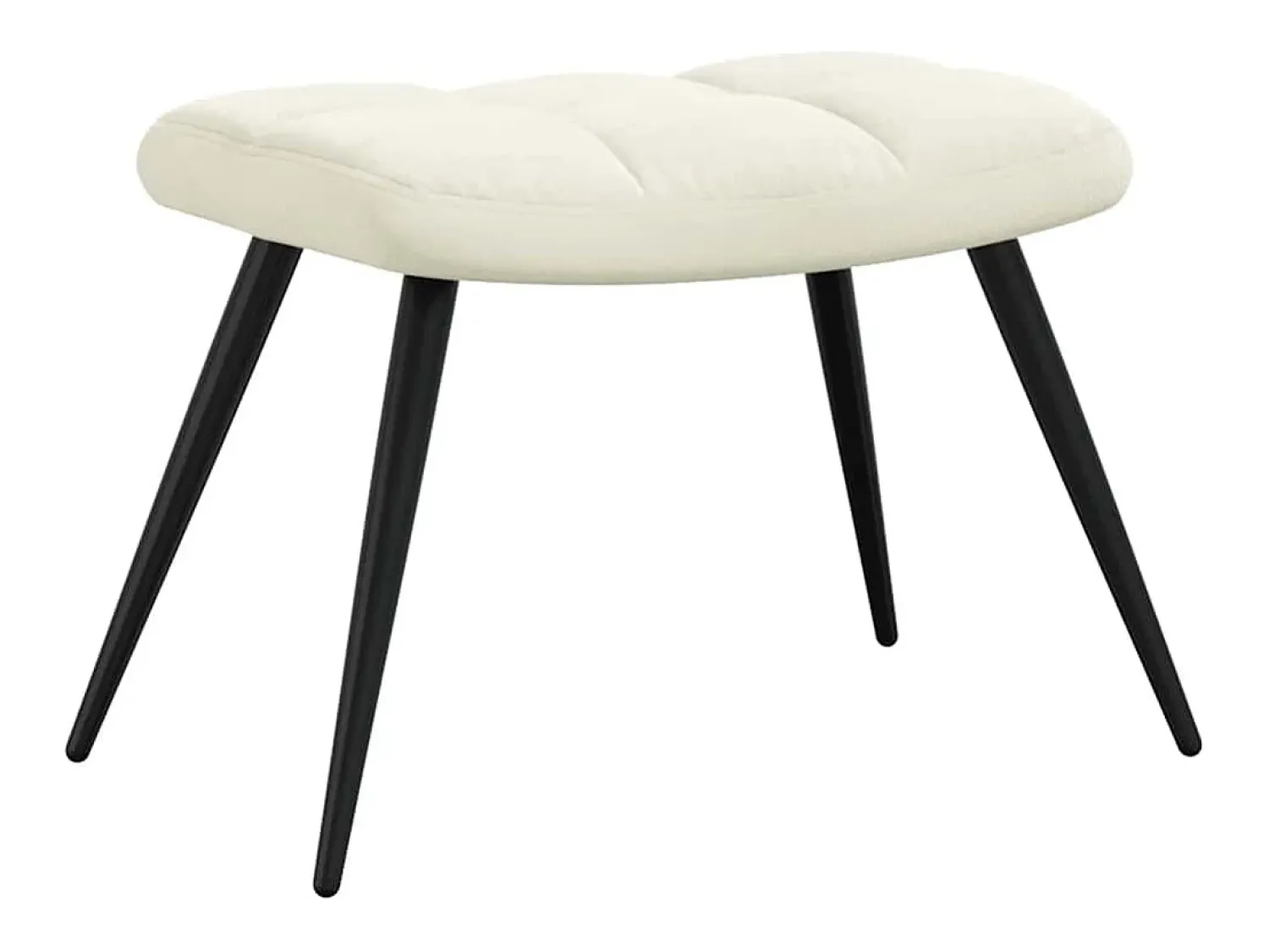 Poltrona | Cadeira Relax com banco veludo branco nata SHL834470^ Poltrona
