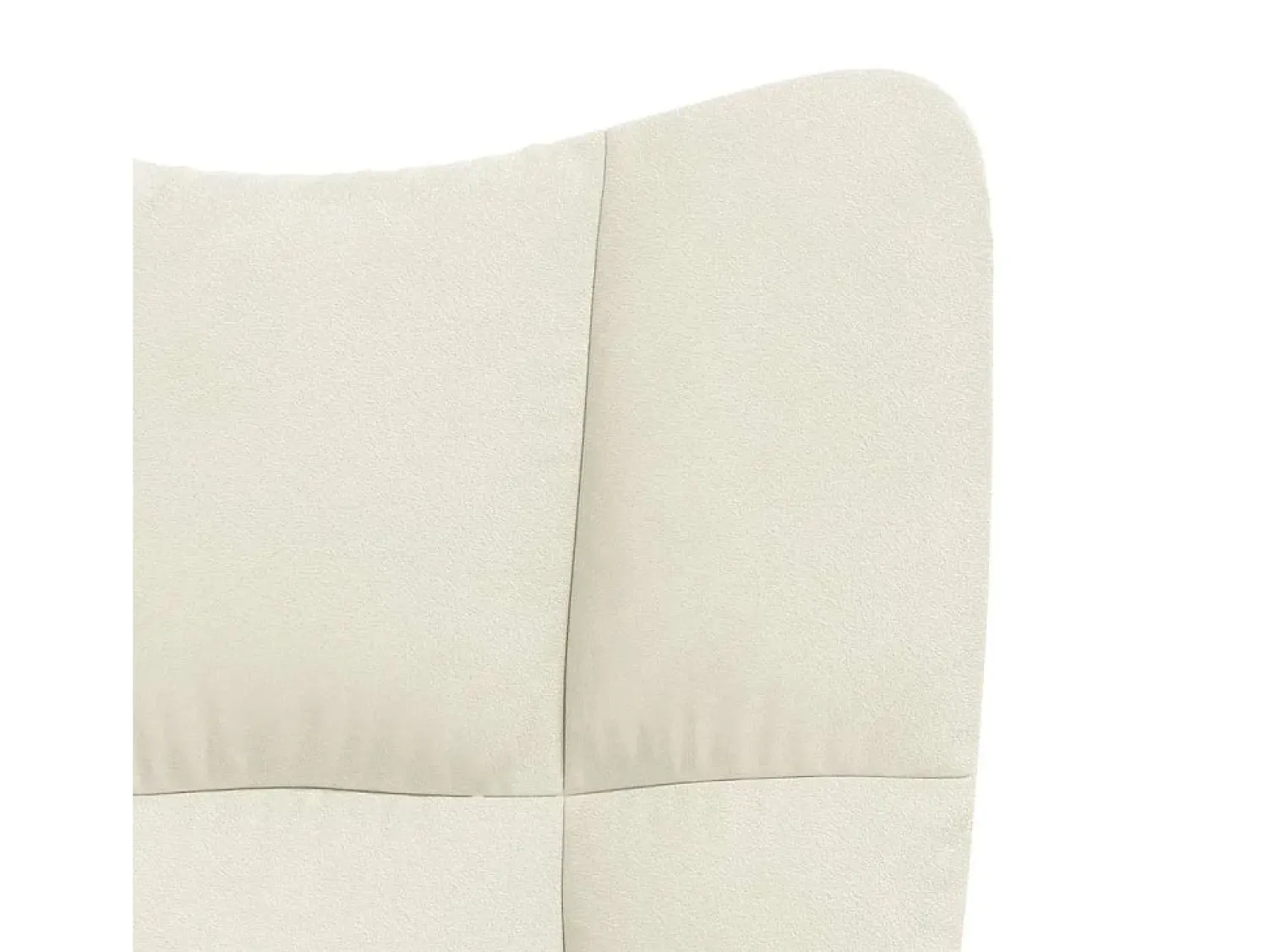 Poltrona | Cadeira Relax com banco veludo branco nata SHL834470^ Poltrona