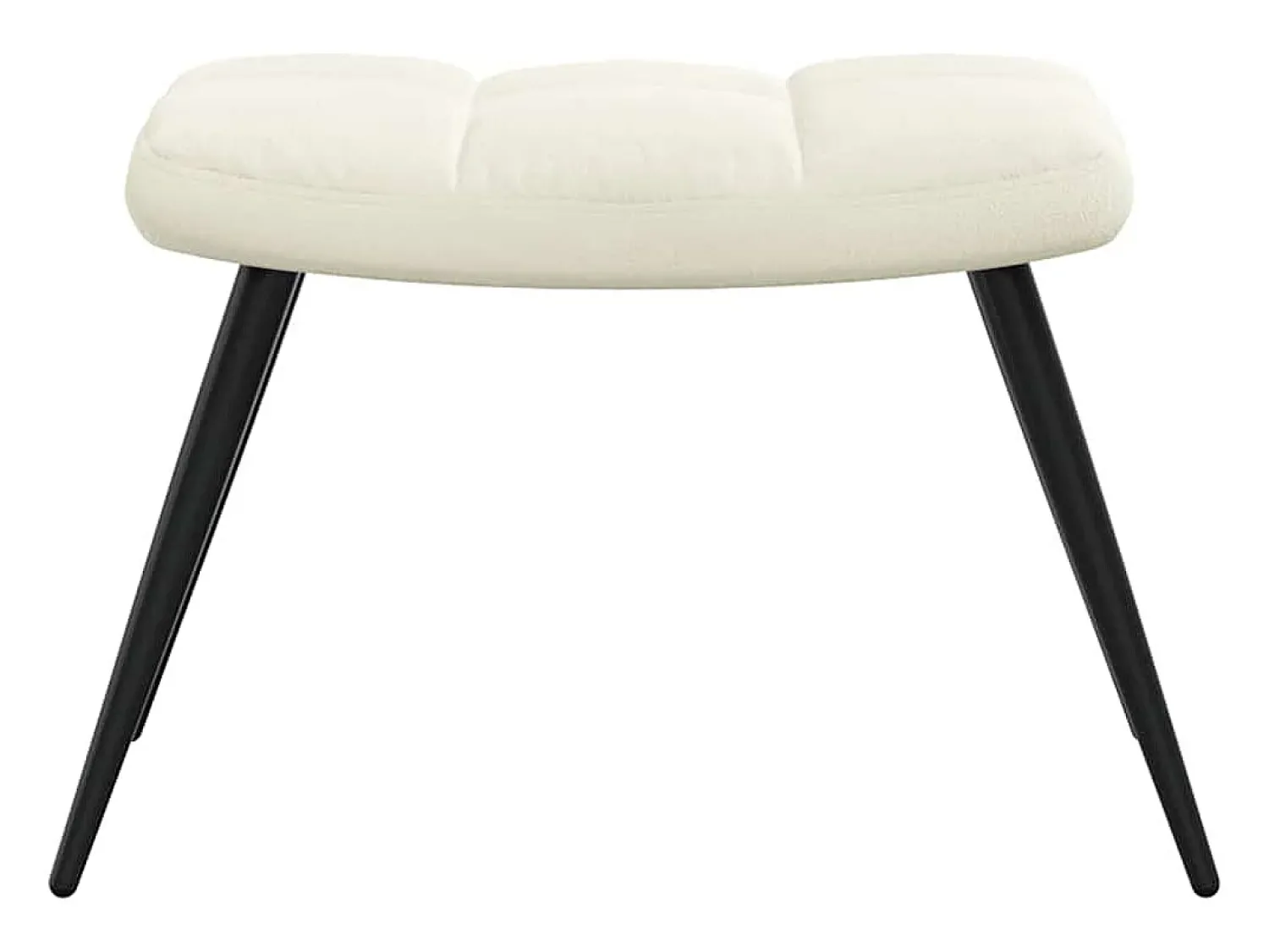 Poltrona | Cadeira Relax com banco veludo branco nata SHL834470^ Poltrona