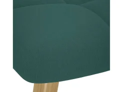 Best Poltrona | Cadeira Relax com banco p/ pés tecido verde-escuro SHL189919 Verde pinho