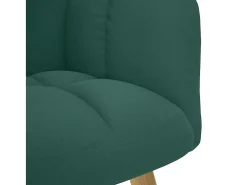 Best Poltrona | Cadeira Relax com banco p/ pés tecido verde-escuro SHL189919 Verde pinho