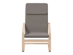 Poltrona* Poltrona | Cadeira Relax com banco p/ pés tecido cinza-acastanhado SHL323731 Taupe