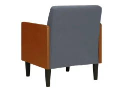 Poltrona | Cadeira Relax com apoio de braços 55 cm veludo cinzento-escuro SHL504018^ Poltrona