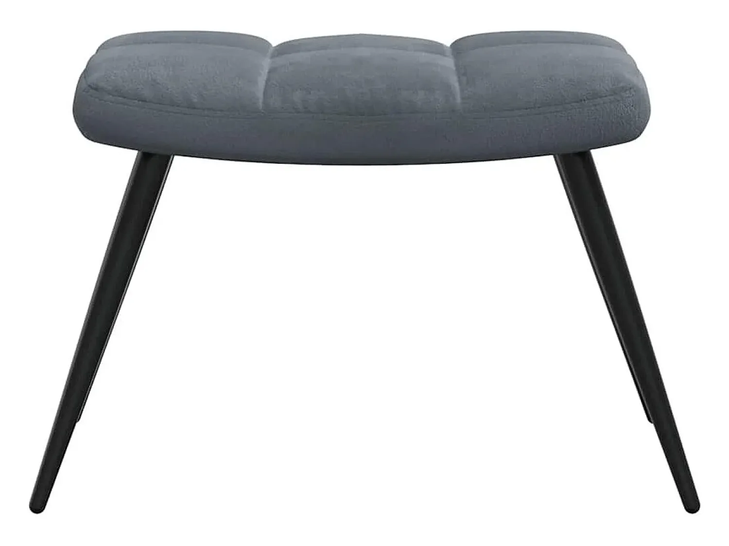 Sale Poltrona | Cadeira Relax com banco veludo cinzento-escuro SHL640119 Cinza antracite