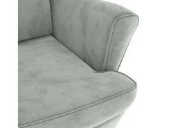Poltrona | Cadeira Relax com banco veludo -claro SHL332935^ Poltrona