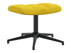 Poltrona* Poltrona | Cadeira Relax com banco veludo mostarda SHL220340 Amarelo